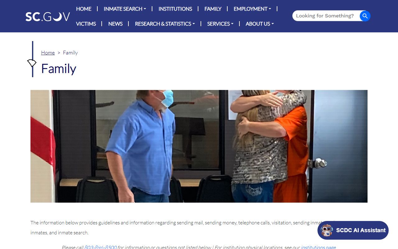 SCDC family services for MacDougall Correctional Institution inmates